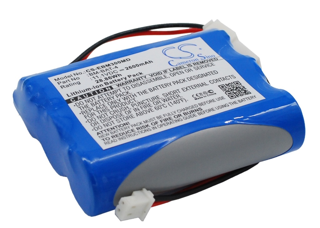 EBM300MD | Batería Compatible Bionet | Li-ion | 2600 mAh | 28.86Wh | 11.1V