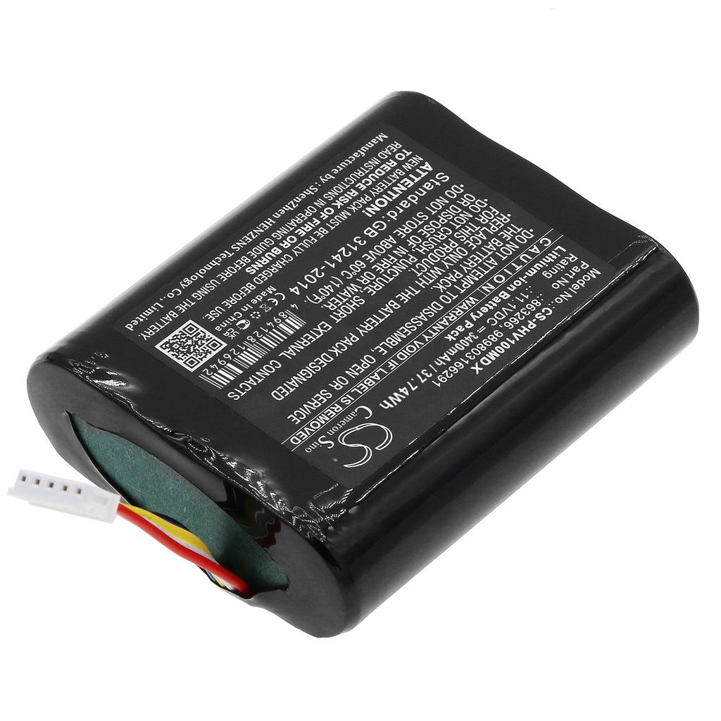 PHV100MX | Batería Compatible Philips | Li-ion | 3400 mAh | 37.74Wh | 11.1V