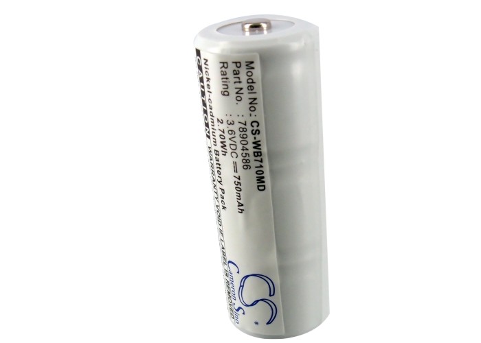 WB710MD | Batería Compatible Welch-Allyn | Ni-CD | 750 mAh | 2.70Wh | 3.6V