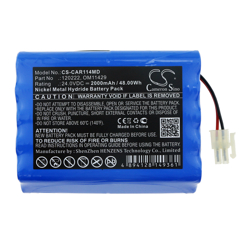 CAR114MD | Batería Compatible Cardioline | Ni-MH | 2000 mAh | 48.00Wh | 24.0V