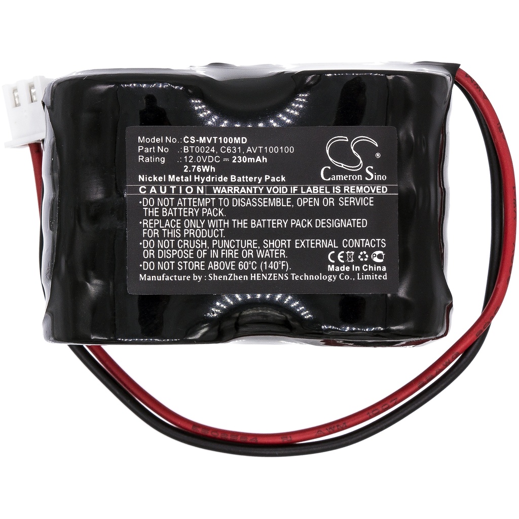 MVT100MD | Batería Compatible Imex | Ni-MH | 230 mAh | 2.76Wh | 12.0V