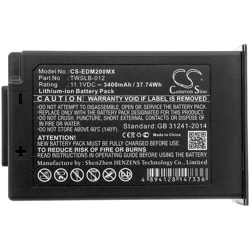 EDM200MX | Batería Compatible Edan | Li-ion | 3400 mAh | 37.74 Wh | 11.1V