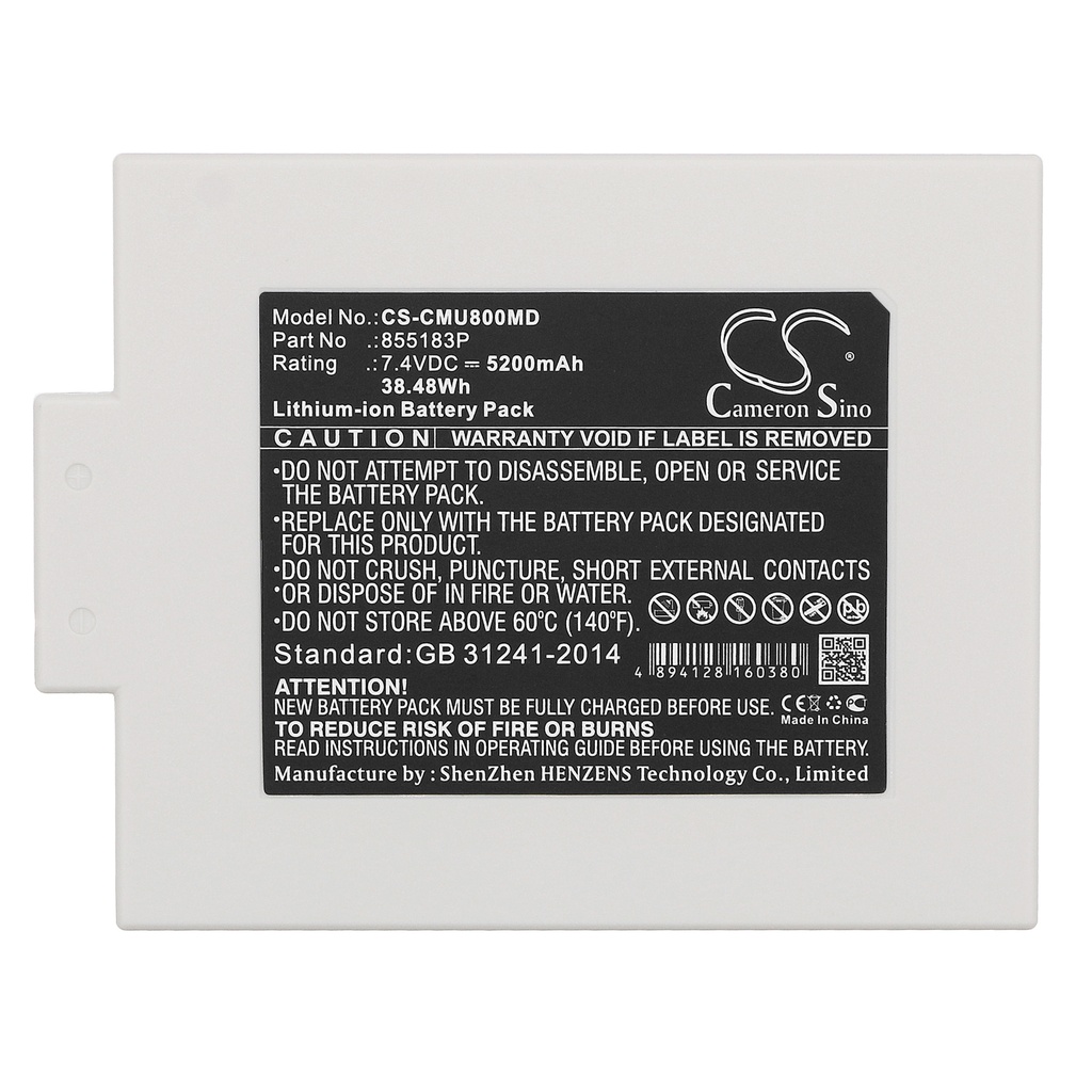 CMU800MD | Batería Compatible Contec | Li-ion | 5200 mAh | 38.48 Wh | 7.4V