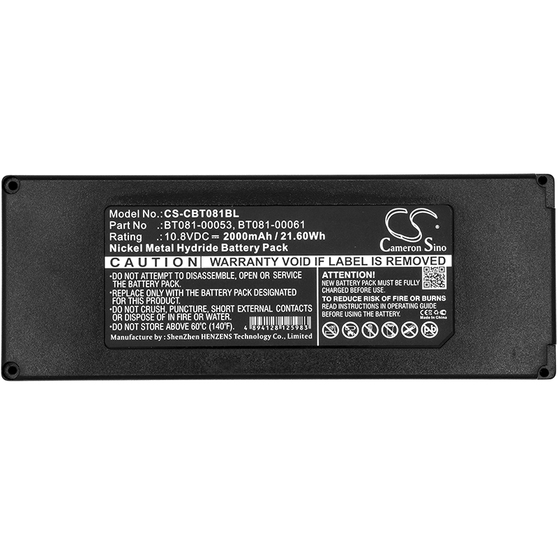 CS-CBT081BL | Batería Compatible | Cattron Theimeg | Ni-MH | 2000 mAh | 21.60Wh | 10.8V