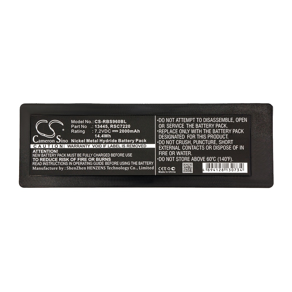 CS-RBS960BL | Batería Compatible Scanreco | Palfinger | Ni-MH | 2000 mAh | 14.40Wh | 7.2V