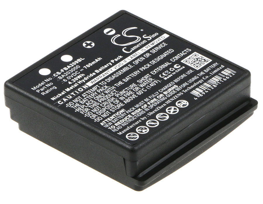 FBA209BL | Batería Compatible HBC | Ni-MH | 700 mAh | 4.20Wh | 6.0V