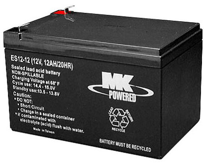 ES12-12 | MK Powered | AGM | 12V | 12Ah Battery