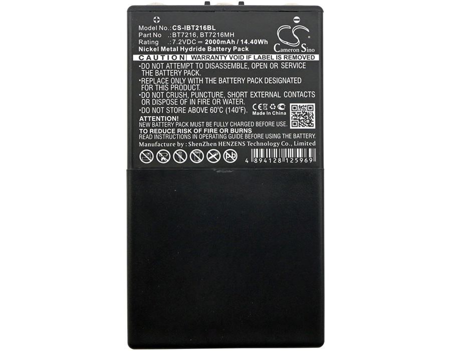 IBT216BL | Batería Compatible | ITOWA | Ni-MH | 2000 mAh | 14.40Wh | 7.2V