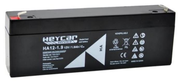 HA12-1.9 HEY | Batería HEYCAR | AGM | 12V | 1.9Ah