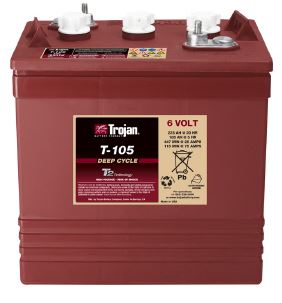 Trojan T-105 Battery | 6V | 433Ah | Lead Acid