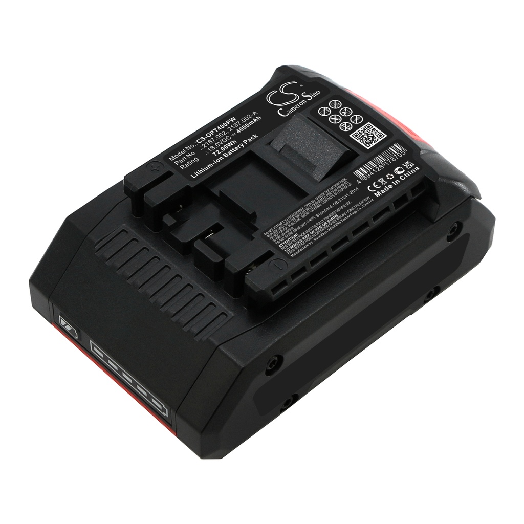 CS-OPT400PW | Orgapack Compatible Battery | Li-ion | 4000 mAh | 72.00Wh | 18.0V