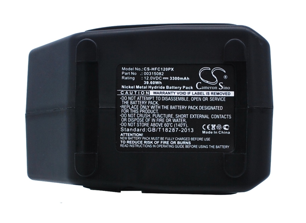 CS-HFC120PX | Hilti Compatible Battery | Ni-MH | 3300 mAh | 39.60Wh | 12.0V