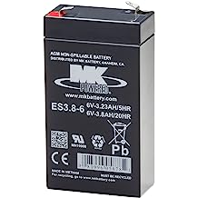 ES3.8-6 | MK Powered | AGM | 6V | 3.8Ah Battery