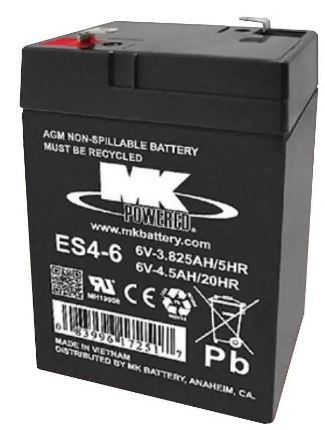 ES4-6 | MK Powered | AGM | 6V | 4.5Ah Battery