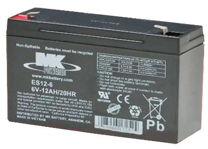 ES12-6 | MK Powered Battery | AGM | 6V | 12Ah 