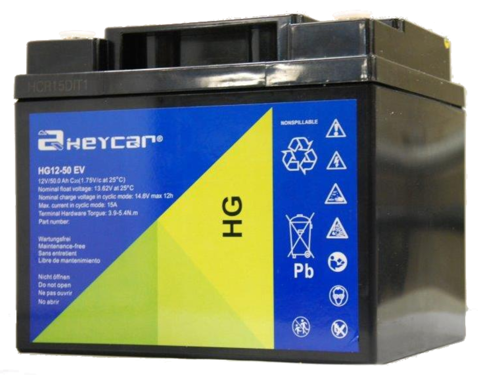 HG12-60 EV | Batería HEYCAR | AGM | 12V | 60Ah