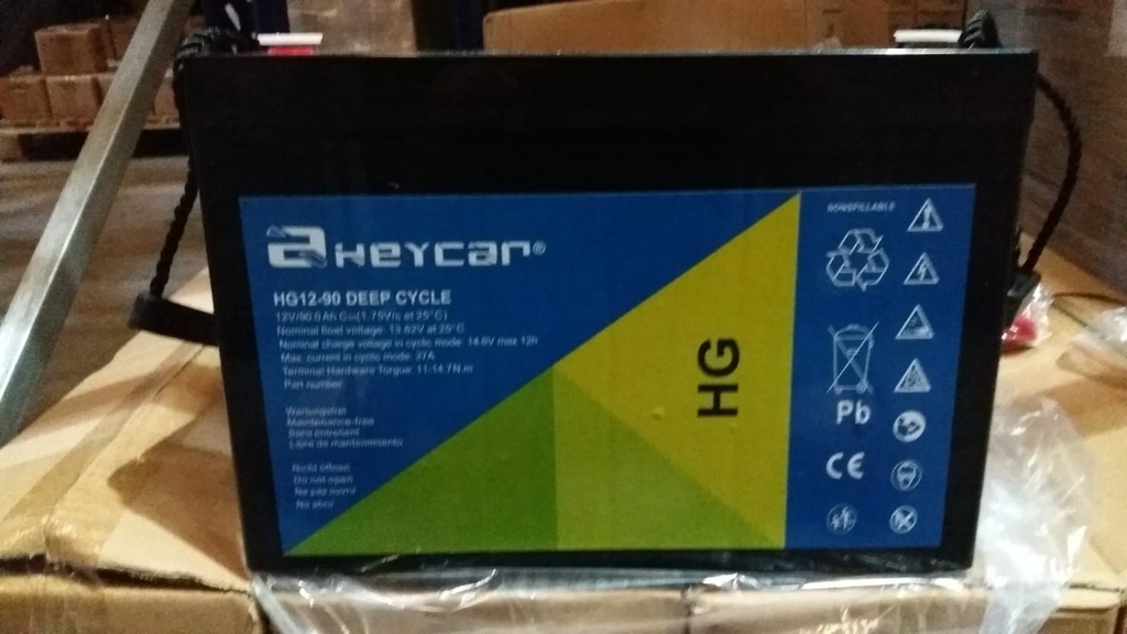 HG12-90 EV | Batería HEYCAR | AGM | 12V | 90Ah