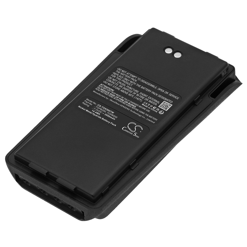 TOX500TW | Batería Compatible Walkie | Tait | Radon | Ma-Com-Ericsson | Harris | GE-Ericsson | GE | Li-ion | 2000 mAh | 14.40 Wh | 7.2V