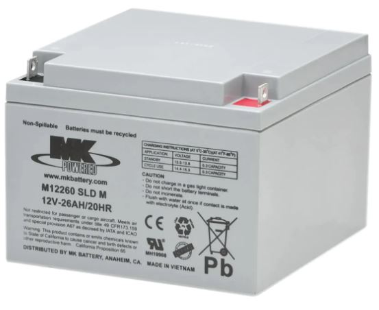 M12260 SLD M | Batería MK Powered | AGM | 12V | 26Ah