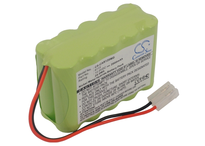 CAR120MD | Batería Compatible Cardiette ECG AR1200 | Ni-MH | 2000 mAh | 24.00Wh | 12.0V