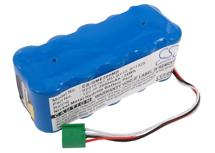 GME200MD | GE Compatible Battery | Ni-MH | 2000 mAh | 24.00Wh | 12.0V