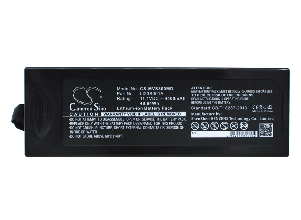 MVS800MD | Batería Compatible Mindray | Li-ion | 4400 mAh | 48.84Wh | 11.1V