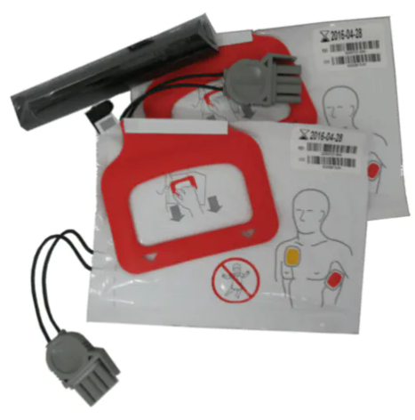 Physio-Control CHARGE-PAK Quickpak Charging battery and two adult electrode sets