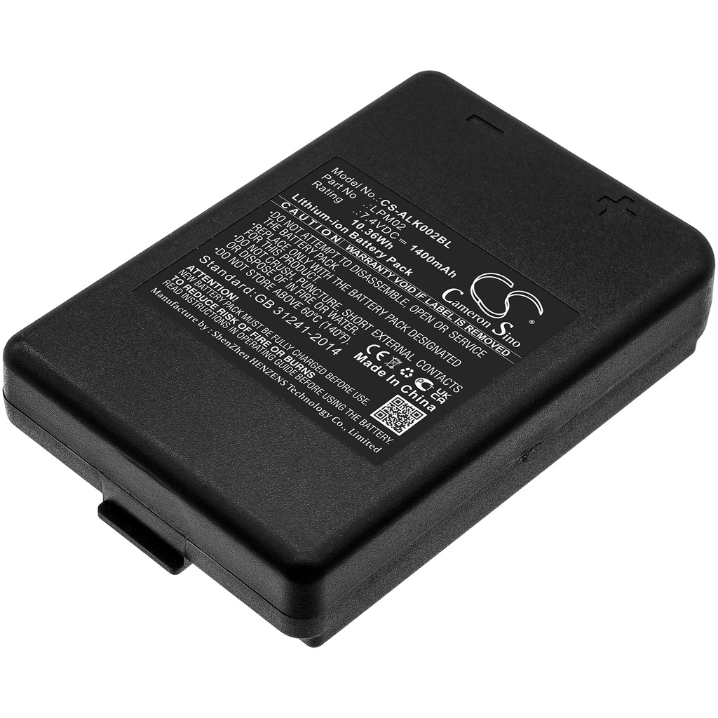 ALK002BL | Batería Compatible Autec | Li-ion | 1400 mAh | 10.36 Wh | 7.4V