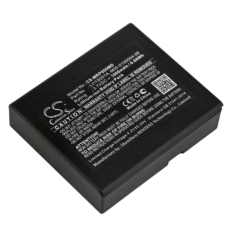 MRP600MD | Batería Compatible Mindray | Li-ion | 1800 mAh | 6.66Wh | 3.7V