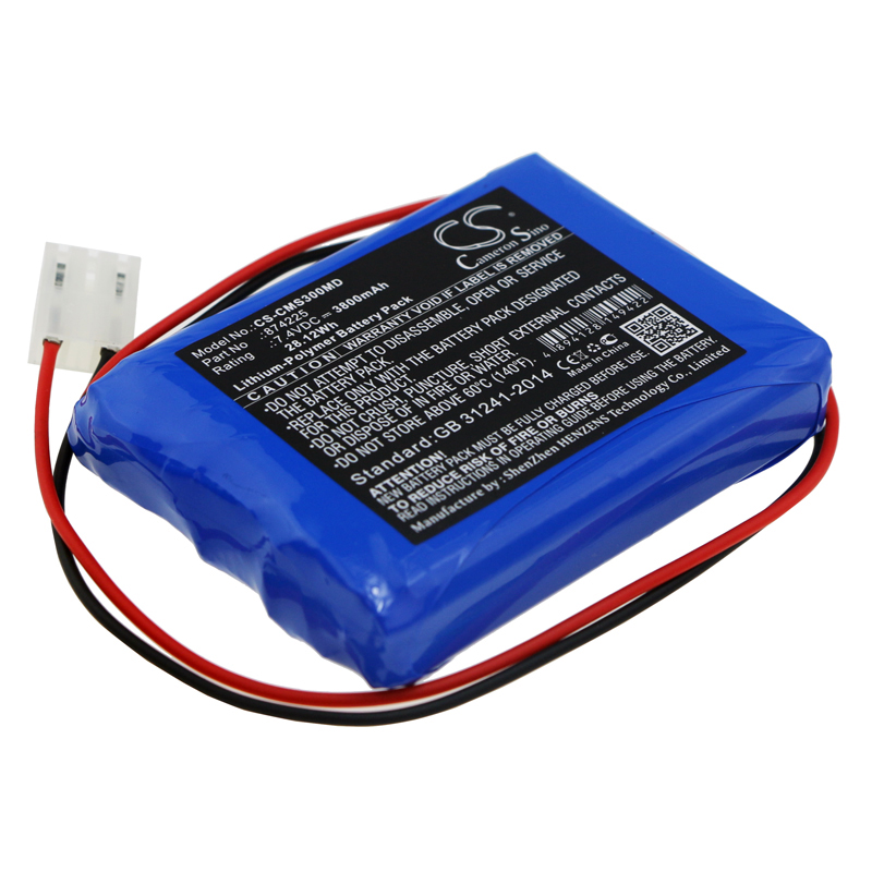 CMS300MD | Batería Compatible Contec | Li-Polymer | 3800 mAh | 28.12 Wh | 7.4V