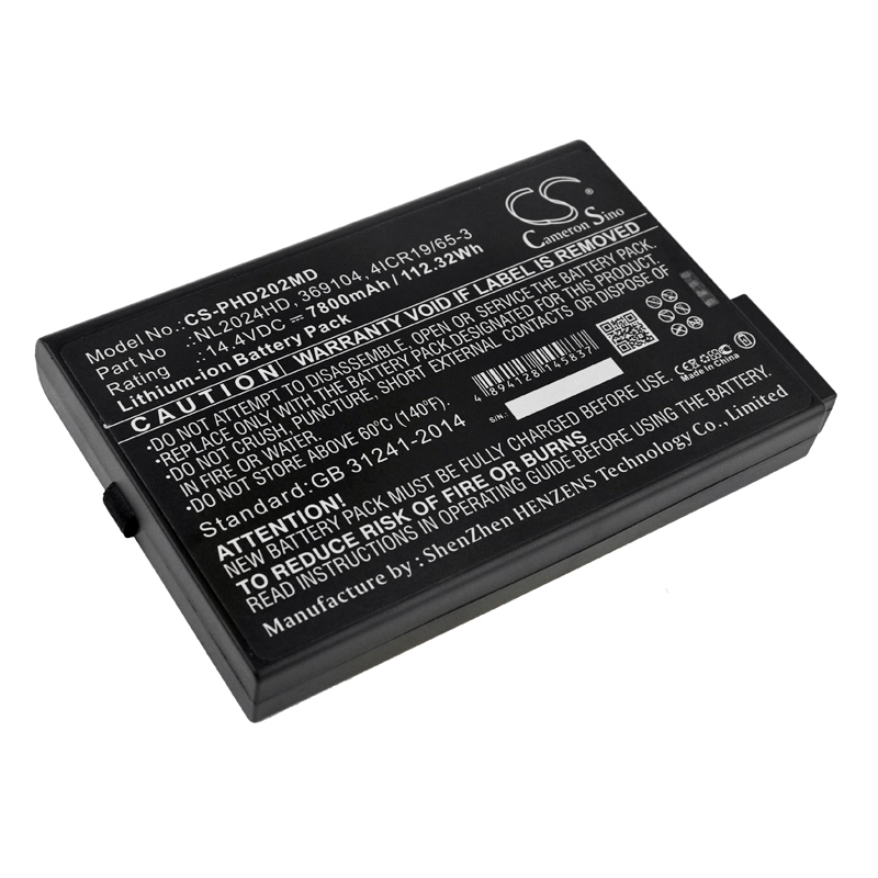 PHD202MD | Batería Compatible Hamilton | Li-ion | 7800 mAh | 112.32 Wh | 14.4V