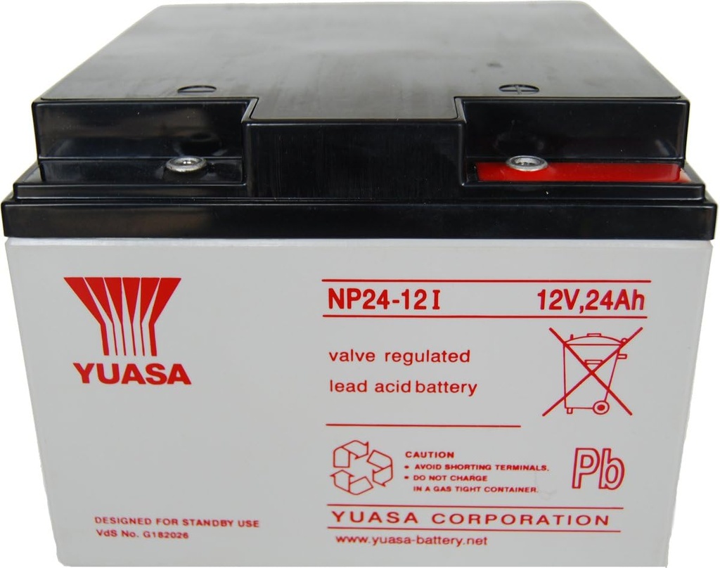 NPL24-12IFR | YUASA NP24-12I M5-F Lead Acid Battery | AGM | 12V | 24Ah