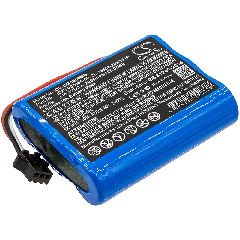 CMS800MD | Batería compatible Contec | Li-ion | 2600 mAh | 28.08 Wh | 10.8V