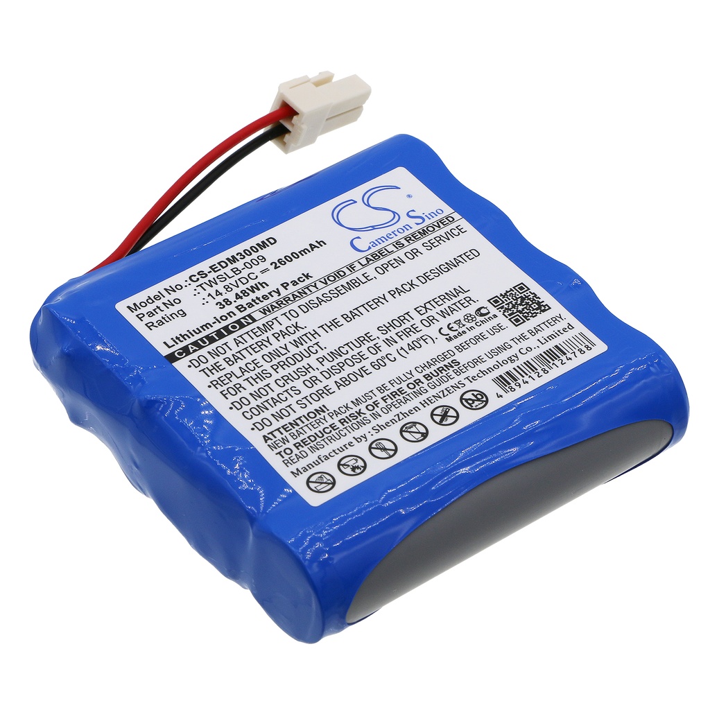 EDM300MD | Edan Compatible Battery | Li-ion | 2600 mAh | 38.48 Wh | 14.8V