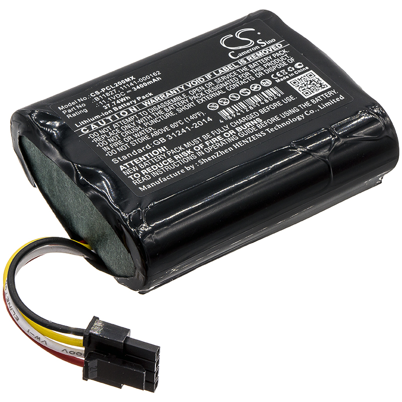 PCL200MX | Physio-Control Compatible Battery | Li-ion | 3400mAh | 37.74 Wh | 11.1V