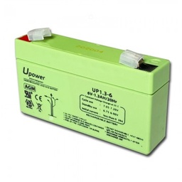 [2000] UP1.3-6 | Batería U-power | 6V | 1.2Ah | AGM