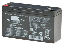 [ES12-6] ES12-6 | MK Powered Battery | AGM | 6V | 12Ah 