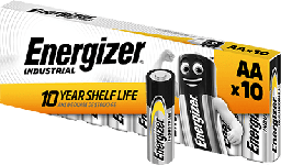 [AA EN91 10] AA Alkaline Battery 1.5V | Energizer Industrial | Pack of 10 pcs