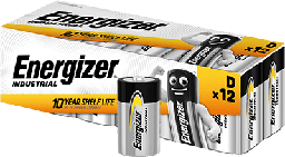 [D EN95 12] D Alkaline Battery 1.5V | Energizer Industrial | Pack of 12 pcs